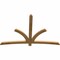 Ekena Millwork Davenport Rough Sawn Timber Gable Bracket, Western Red Cedar, 84"W x 56"H x 2"D x 4"F, 16/12 Pitch GBW084X56X0204DAV00RWR - alternate 2